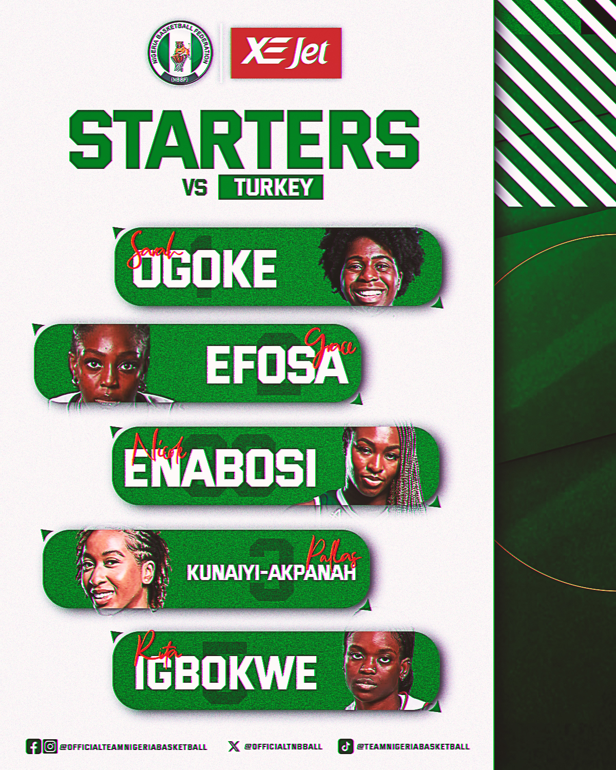 Lineup reveal poster